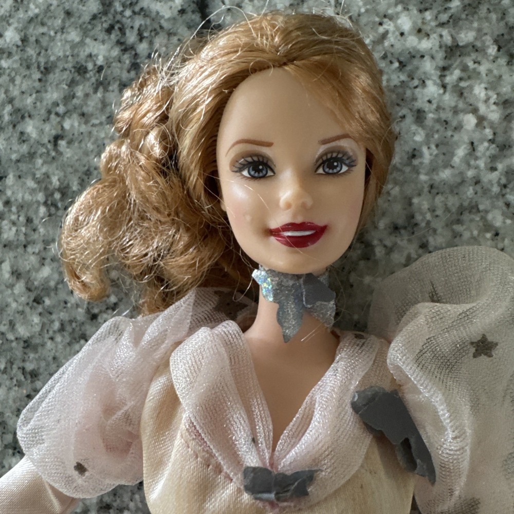 1999 Barbie Glenda Good Witch Wizard Of Oz Pink Dress Necklace - Picture 2 of 10